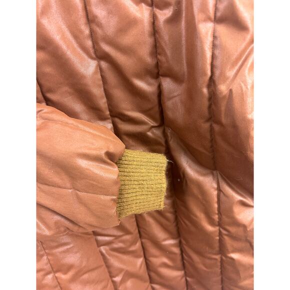 Weather Tamer Vintage Insulated Coat Men’s 38 Brown Quilted Zip Front USA Made - Picture 5 of 13